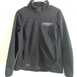 Eddie Bauer jacket women’s full zip black jacket L